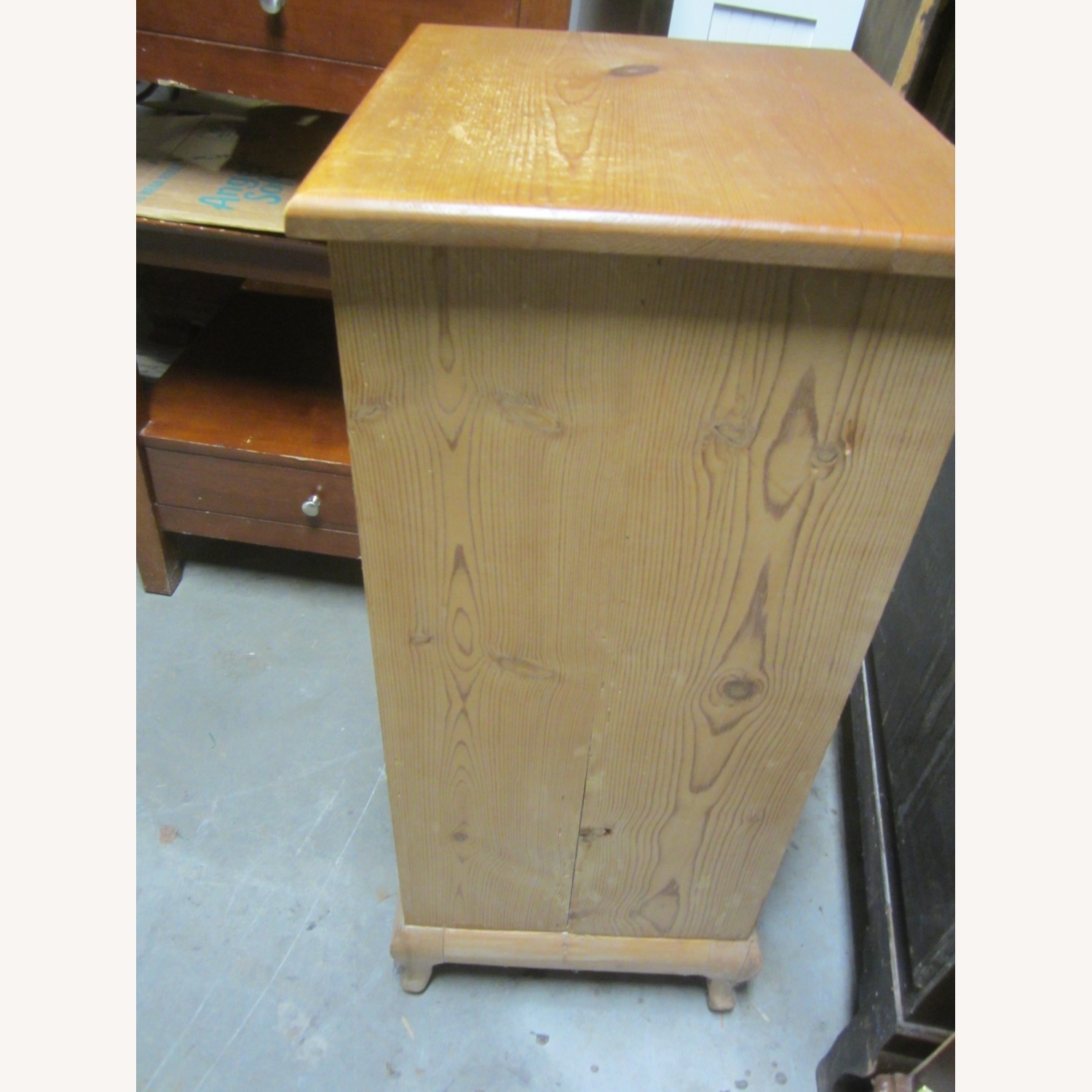 Vintage Handmade Cabinet Solid Repurposed Wood - image-9