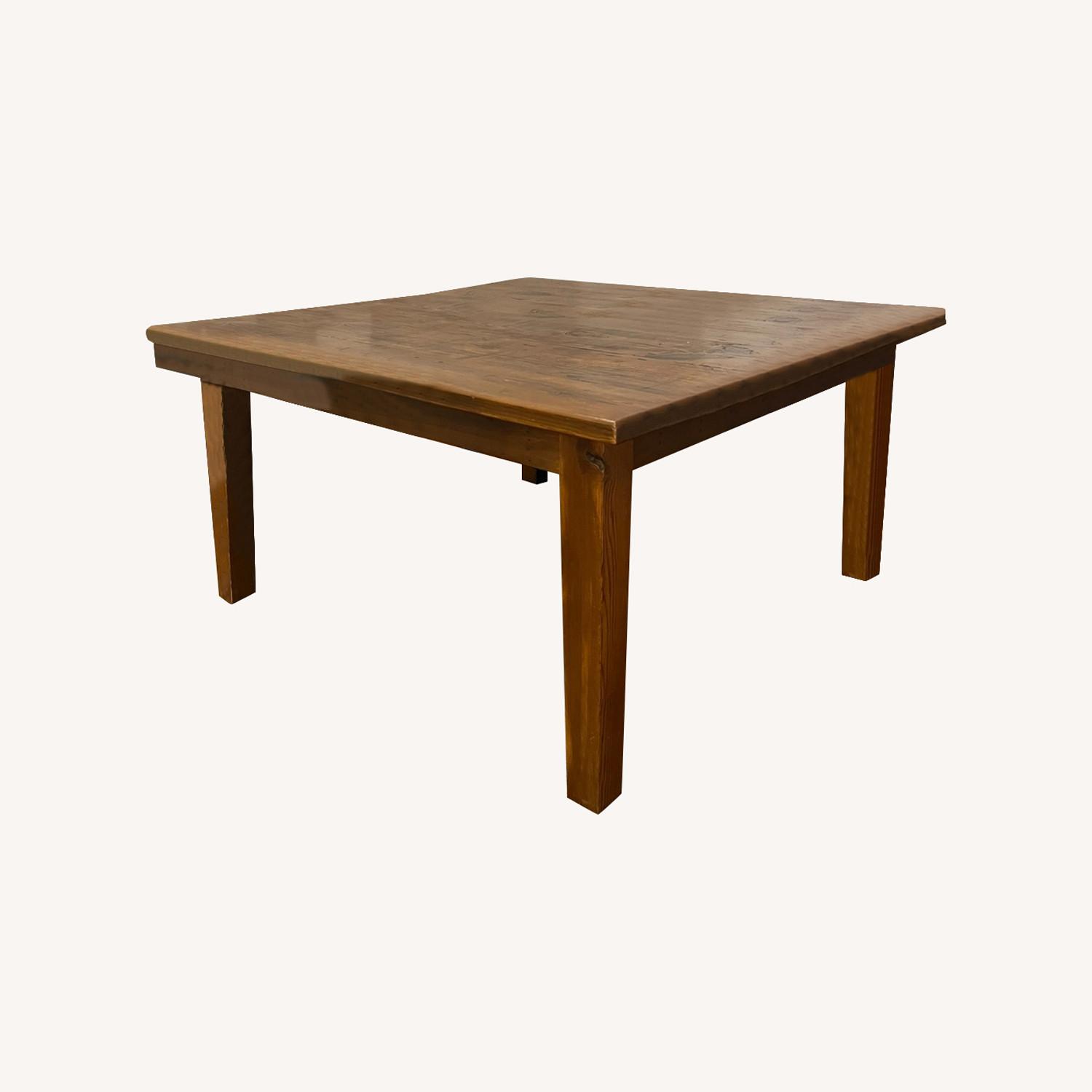 Reclaimed Wood Square Dining Table - image-0