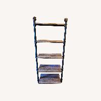 2 Industrial Ladder Bookshelves