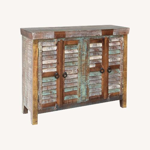 Used Sink Solid Wood 4 Doors Accent Cabinet for sale on AptDeco