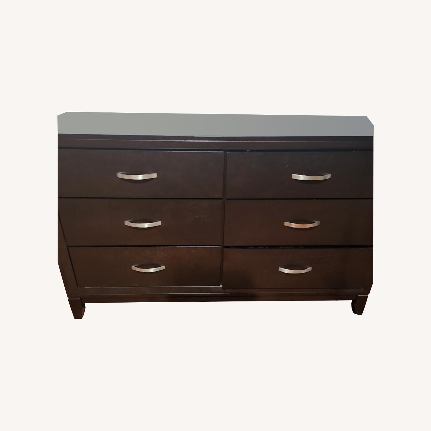 Bob's Discount Large Dresser with Silver Handles - AptDeco
