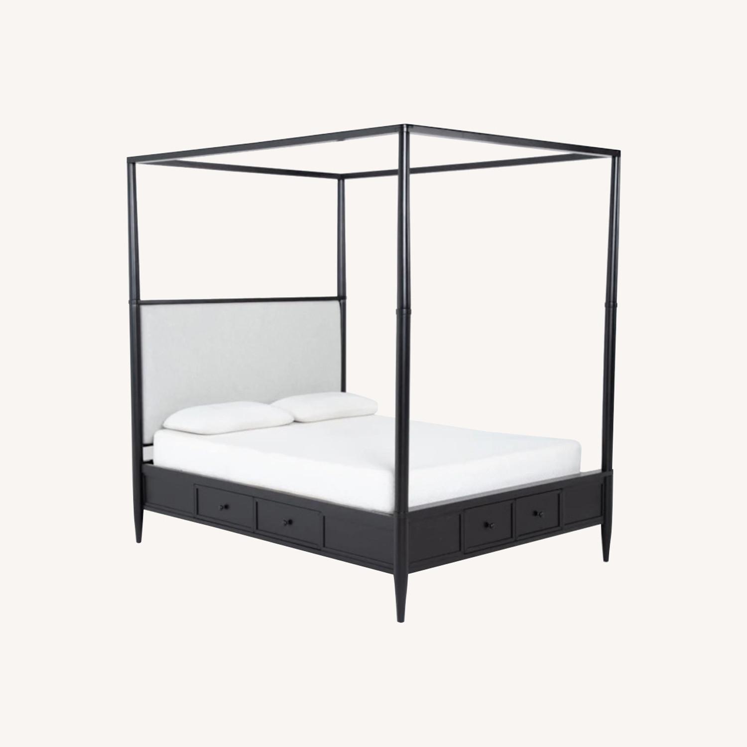 Living Spaces Austen Queen Canopy Bedframe - image-0