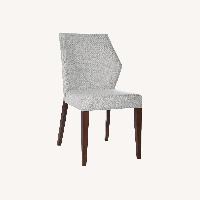 Lowe Light Grey Fabric Dining Chair Set Of 2