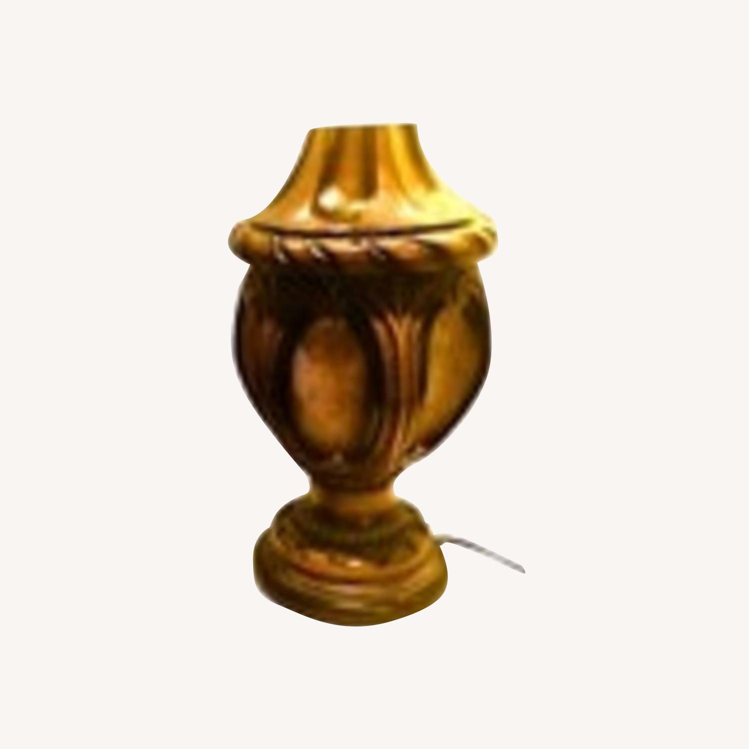 1940s Art Deco Hourglass & Gourd Lamps - image-0