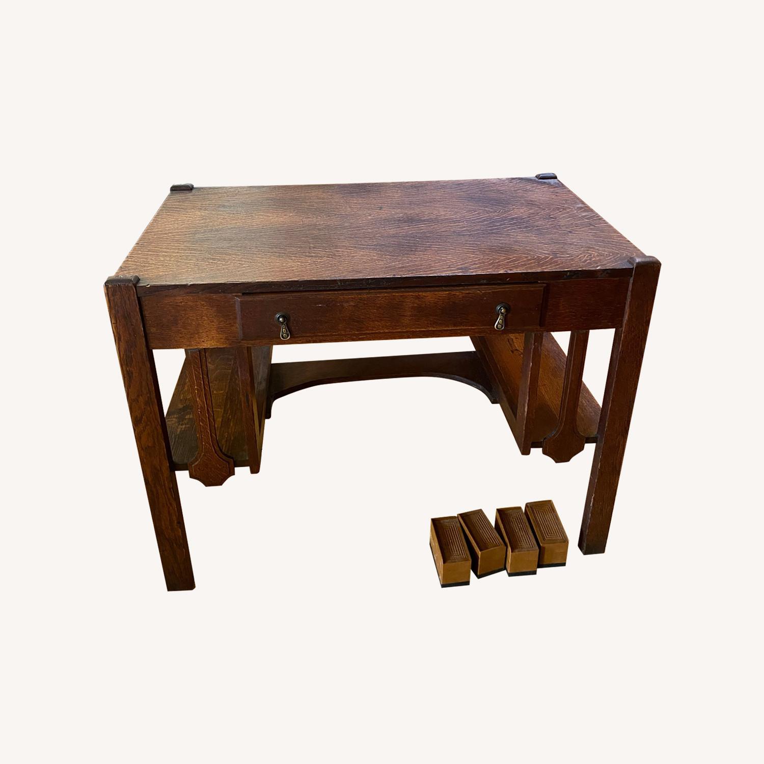 Mission-style Oak Desk - image-0