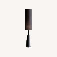 Ecovibe Black Wood Floor Lamp