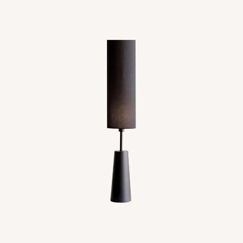 Used Ecovibe Black Wood Floor Lamp for sale on AptDeco
