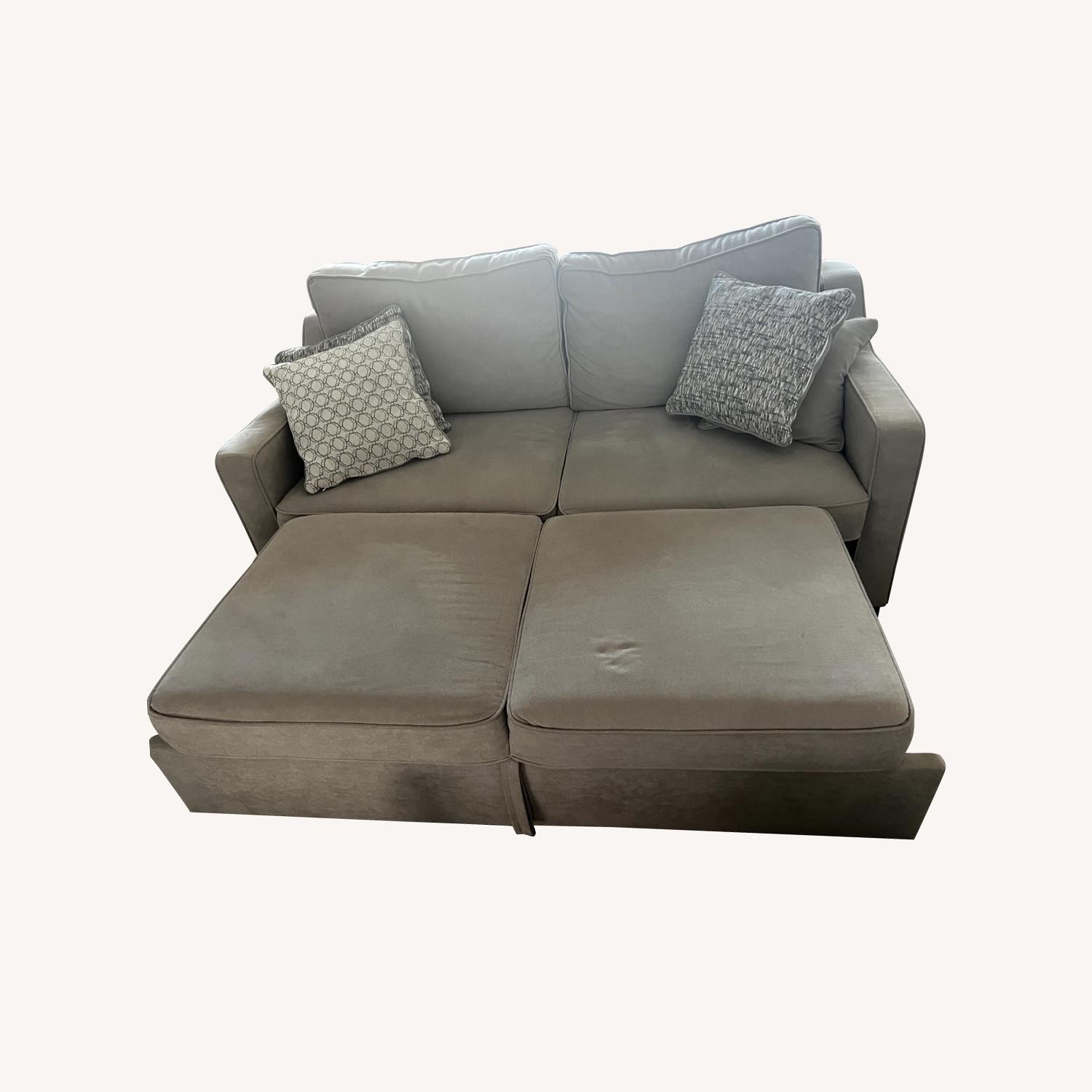 Bob's Discount Bob-O-Pedic Taupe 73'' Pop-Up Sleeper Sofa - image-0