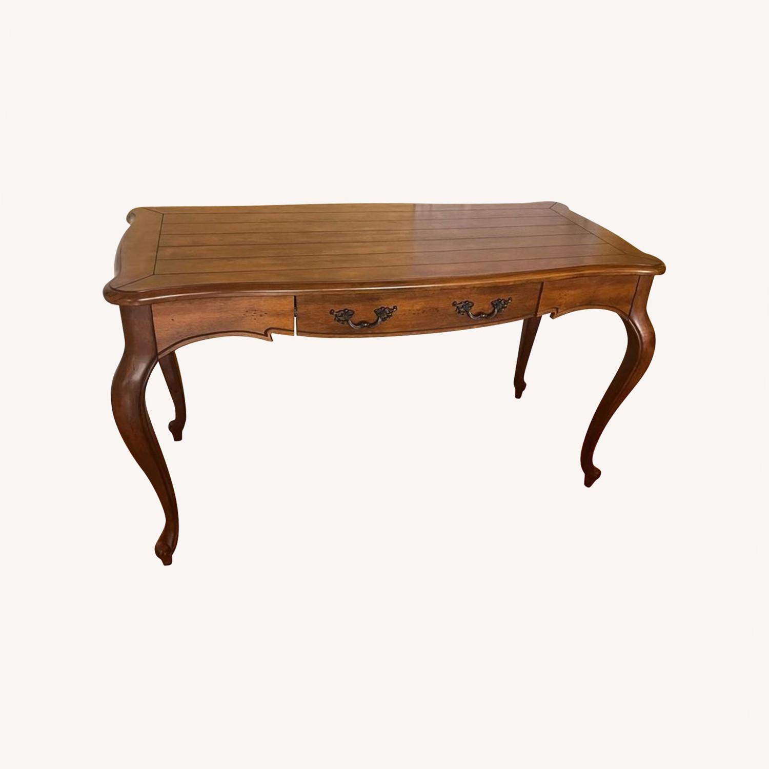 Simple French Provincial-style Wooden Desk - image-0