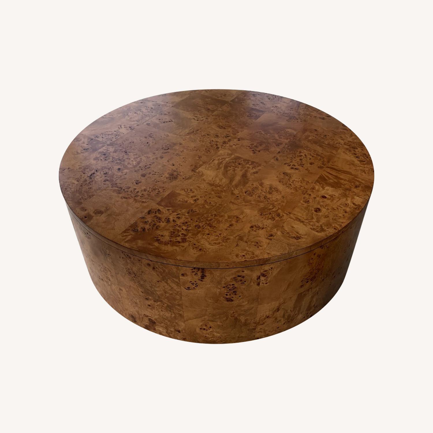 CB2 Burl Rotating Coffee Table - image-0