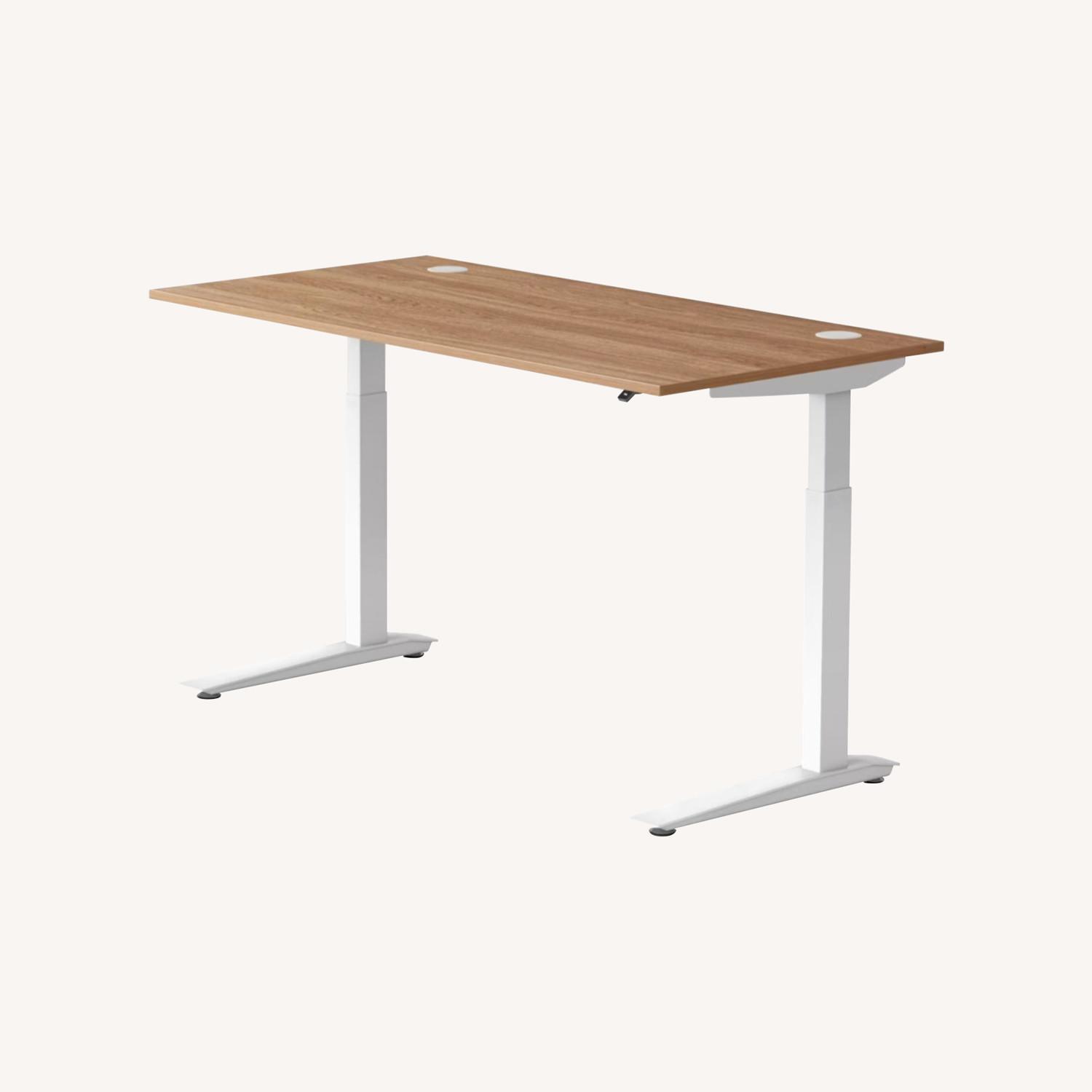 Herman Miller Jarvis Standing Desk in Oak/White - image-0