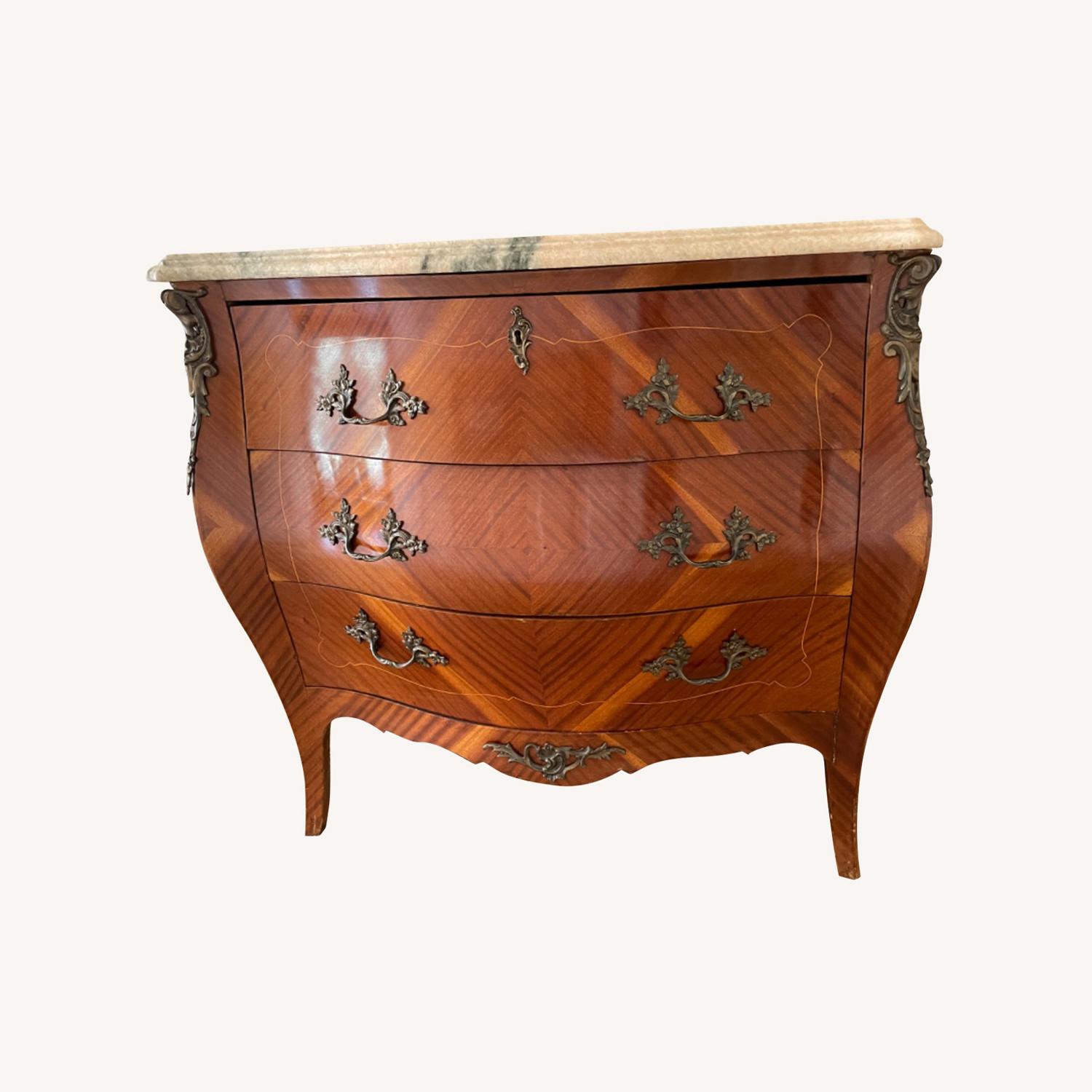 Bombay Chest with Marble Top - image-0