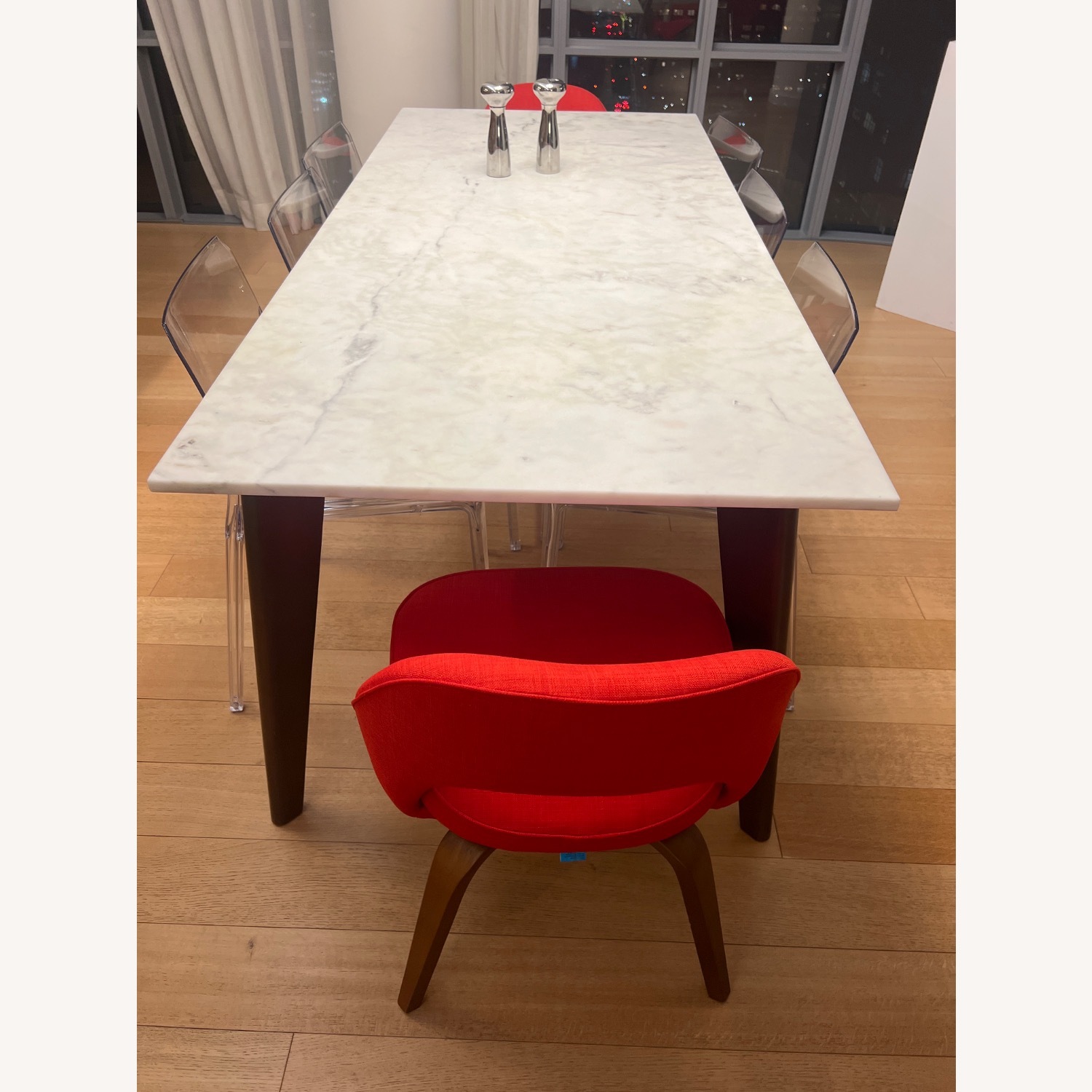 CB2 White Marble Table - image-13