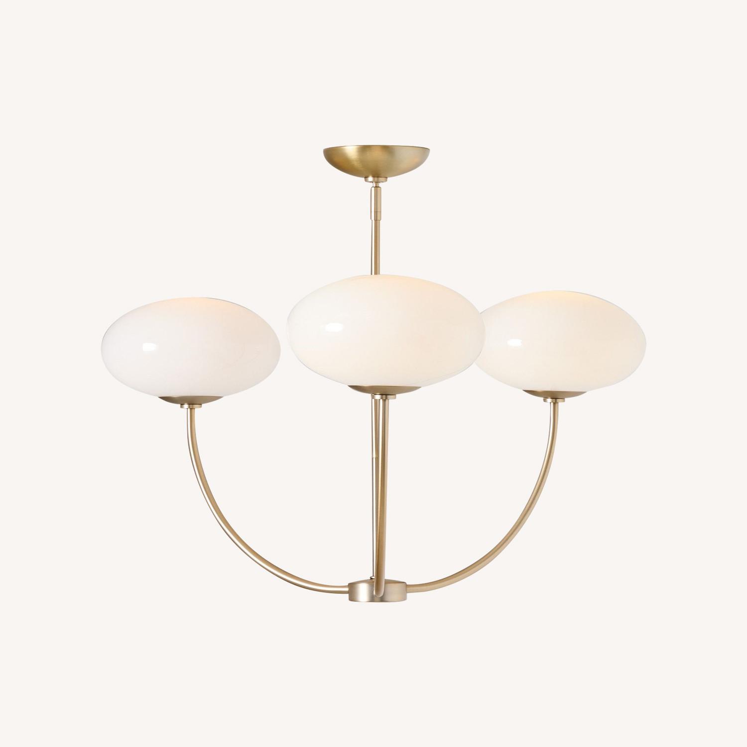 West Elm Talia 3-Light Round Chandelier (26") - image-0