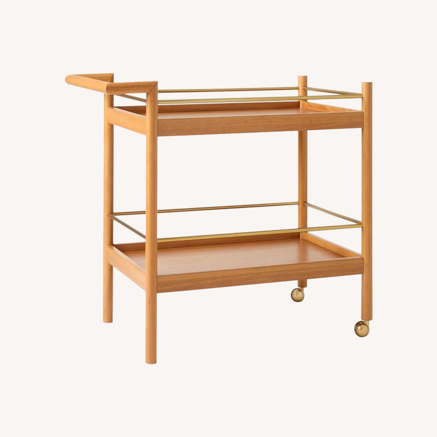 West Elm Mid-Century Bar Cart (32") - image-0