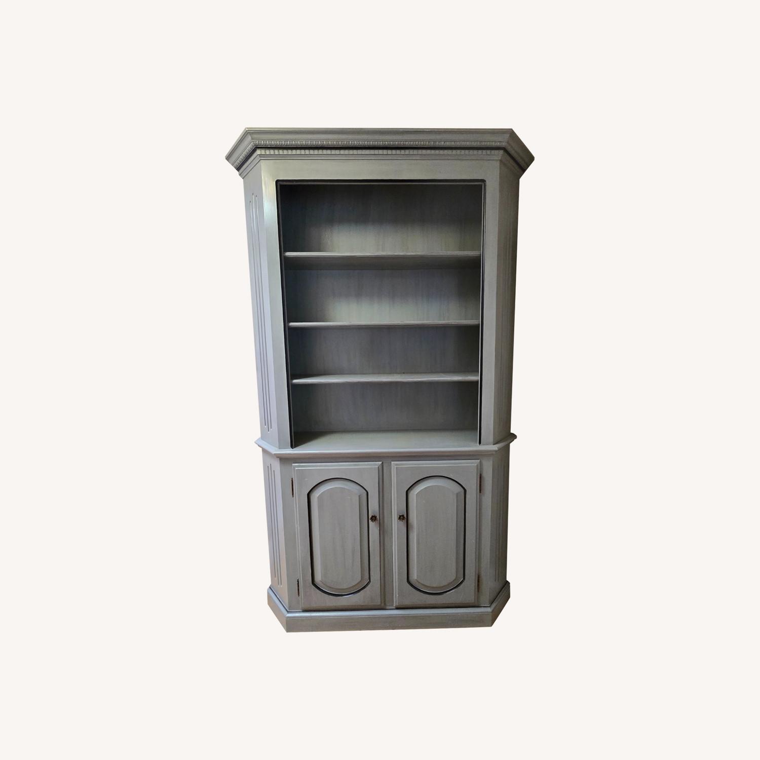 Custom Bookcase with Closed Storage - image-0