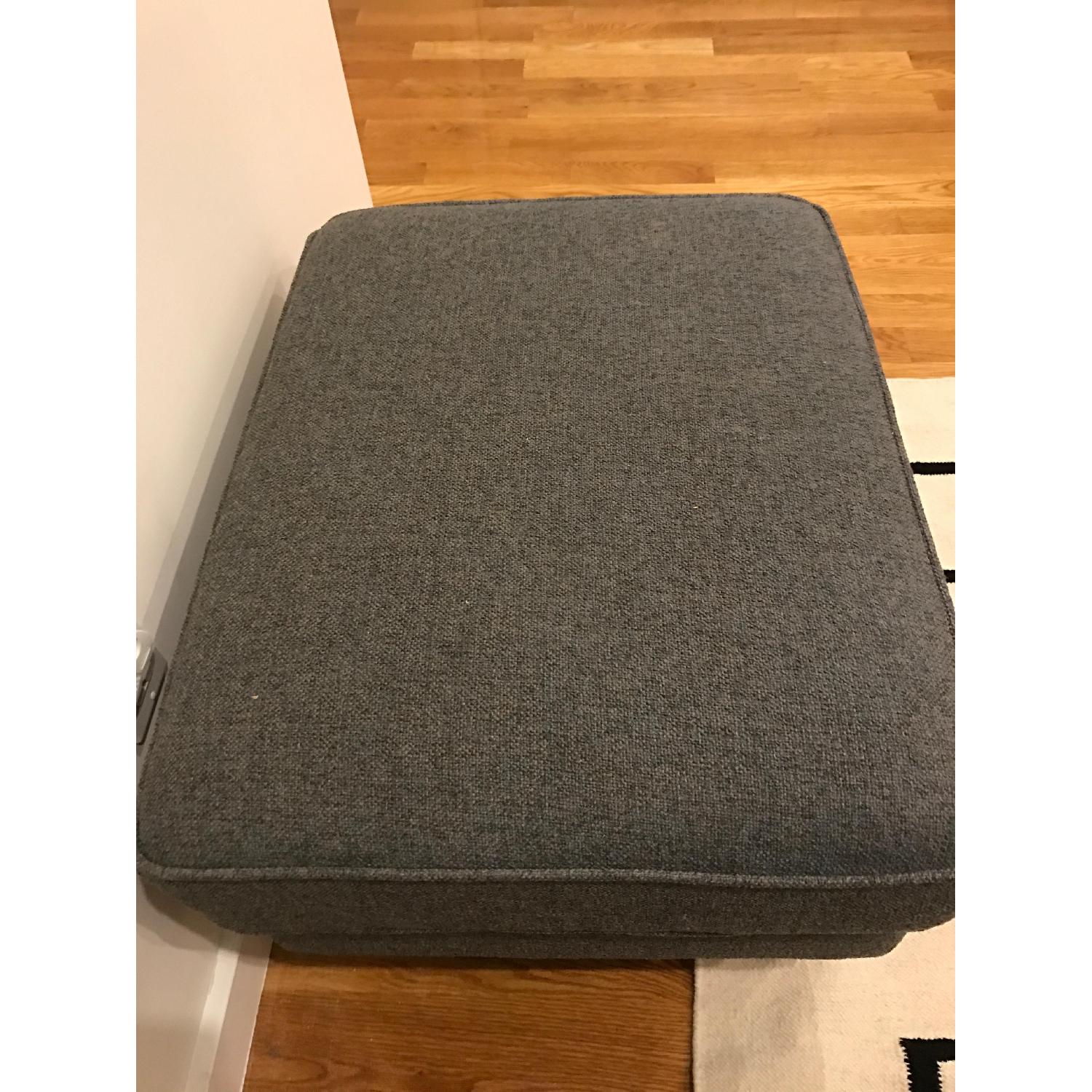 Maxwell Blake Mid Century Modern Upholstered Chair & Ottoman - image-7