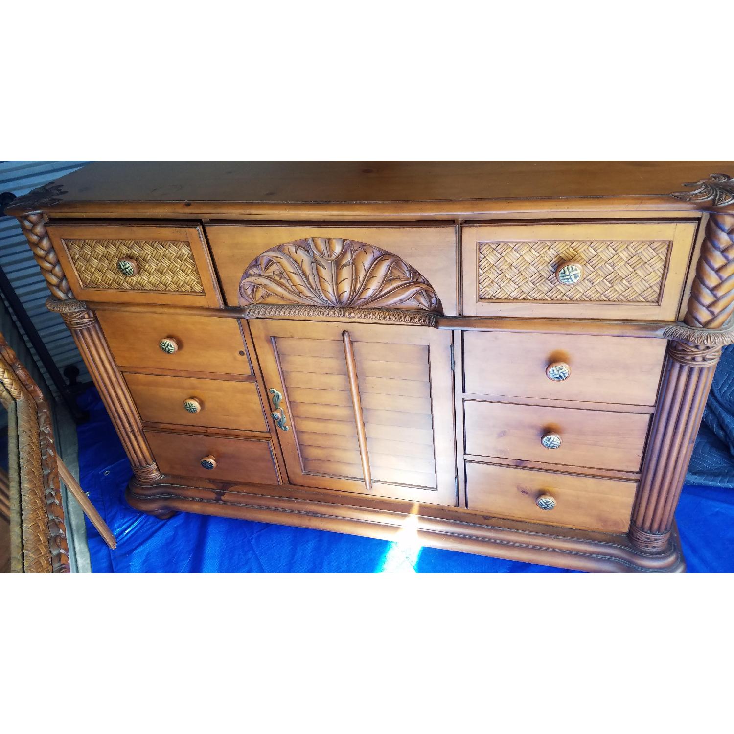 Progressive Furniture Large Triple Dresser w/ Mirror - image-1