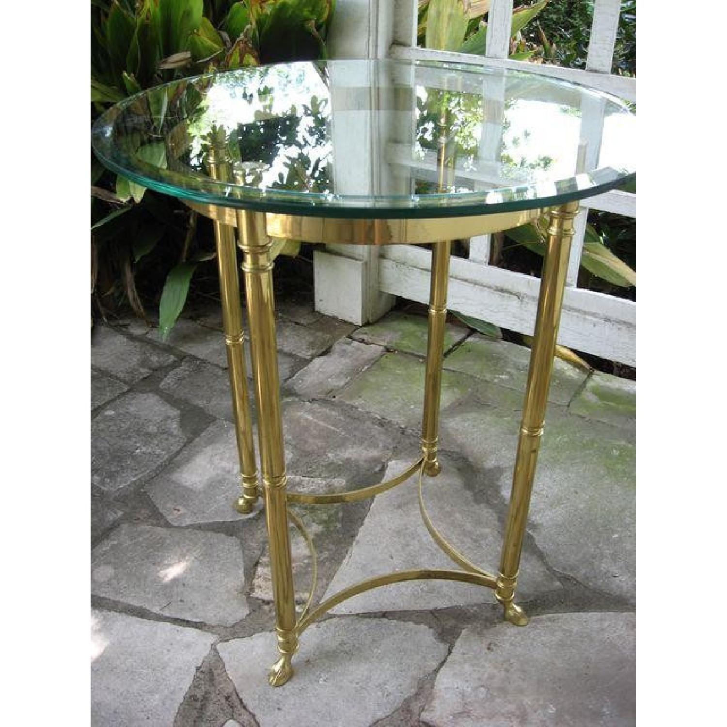 LaBarge Vintage Brass Table - image-1