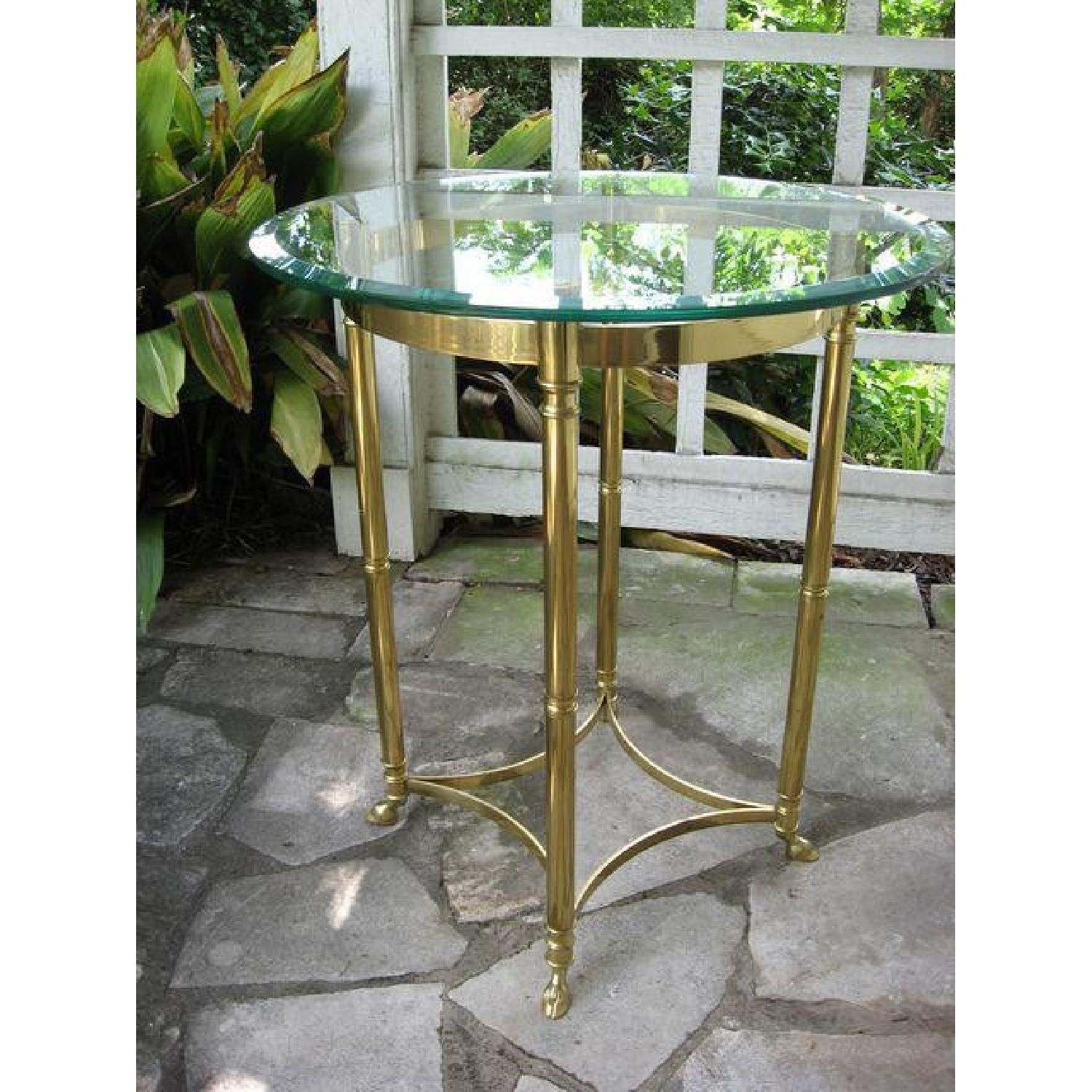 LaBarge Vintage Brass Table - image-2