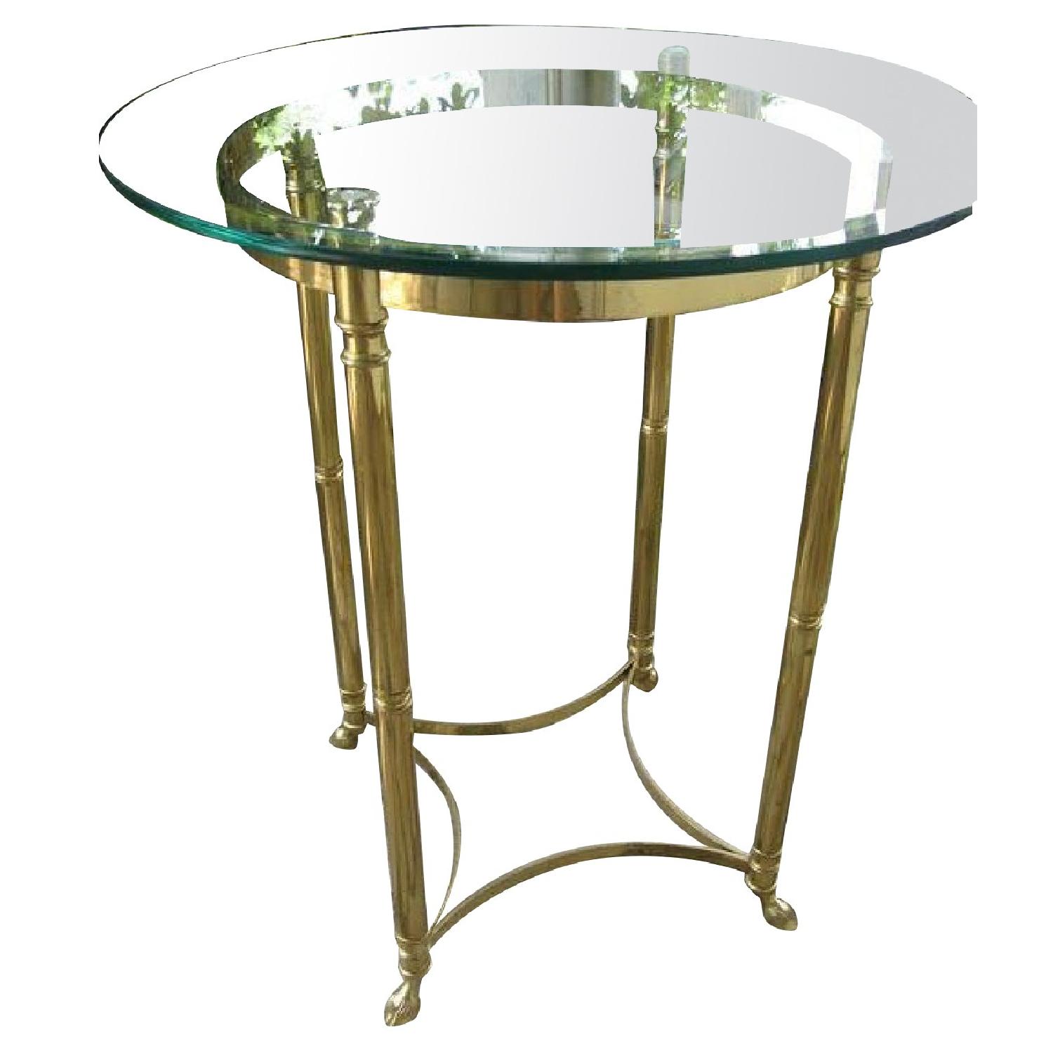 LaBarge Vintage Brass Table - image-0
