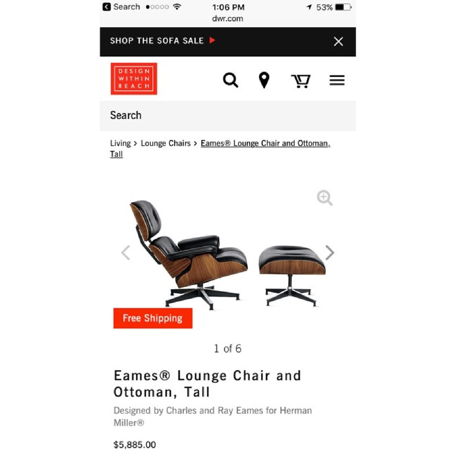 Saarinen & Eames Original Eames Lounge Chair & Ottoman - image-5