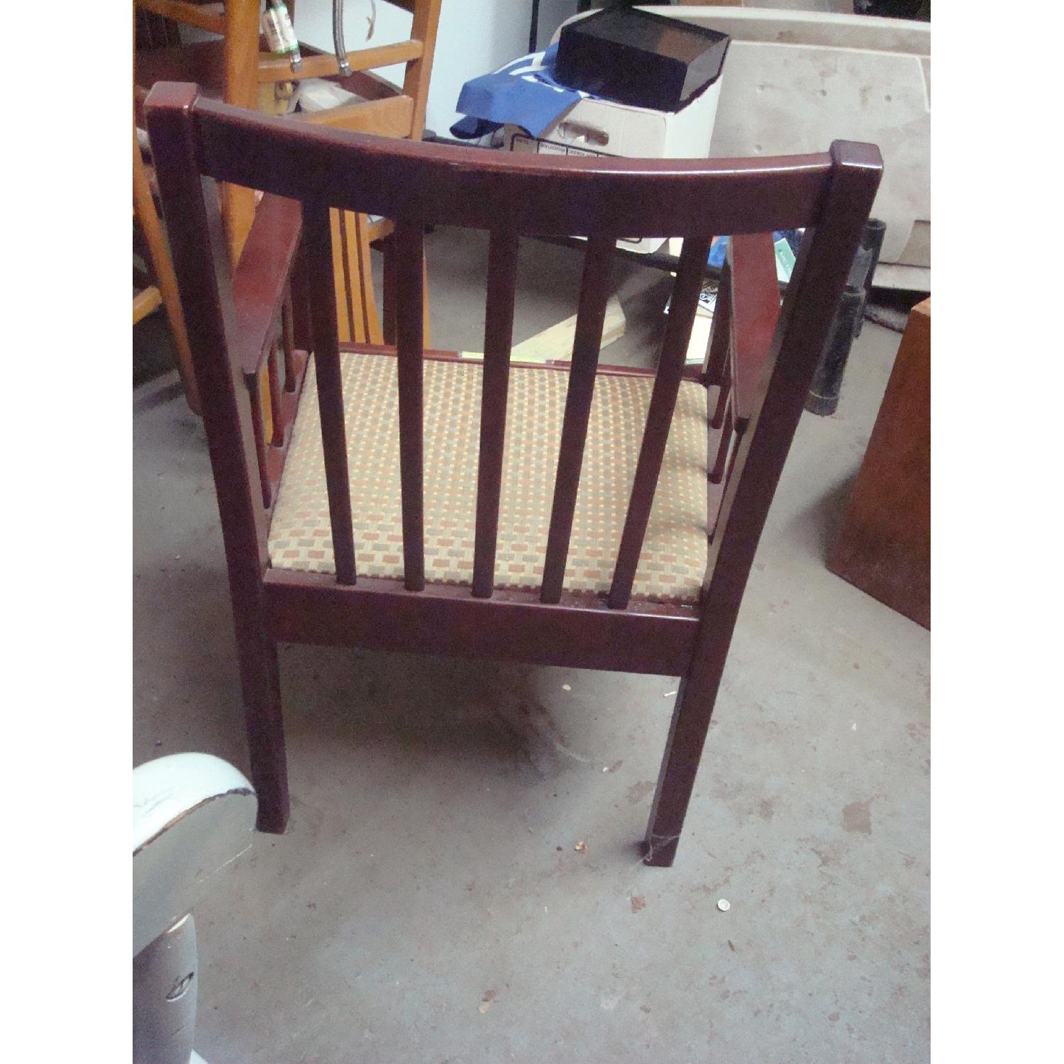 Arts & Crafts Style Cushioned Arm Chair - image-2