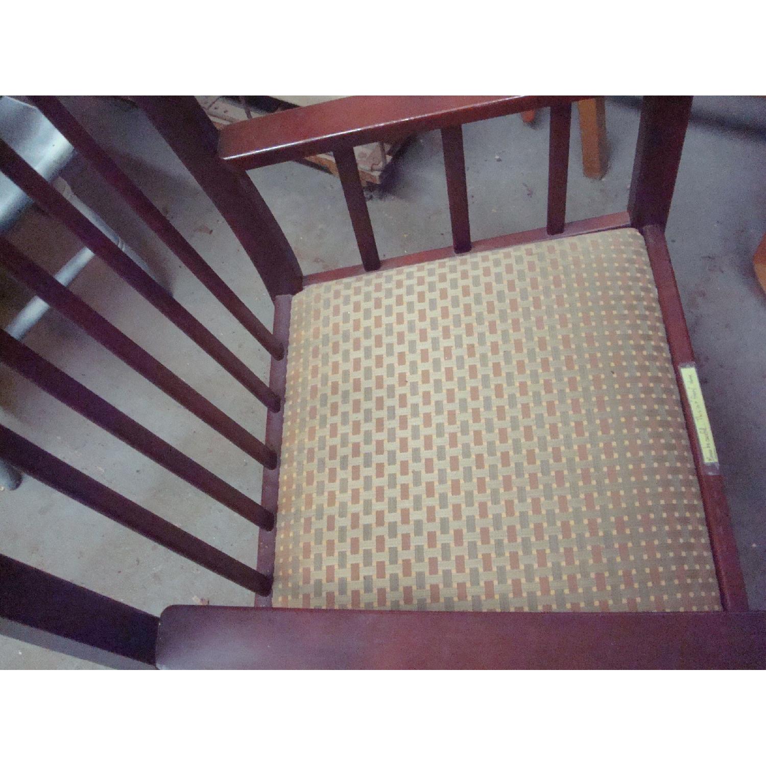 Arts & Crafts Style Cushioned Arm Chair - image-3