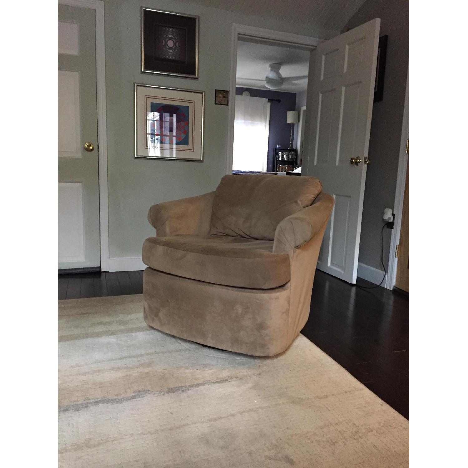 Macy's Swivel Rocking Chair - image-5