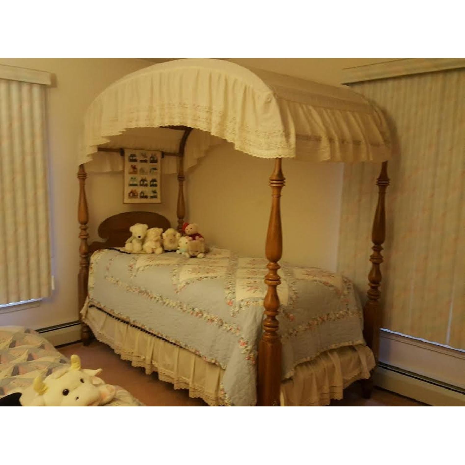 Ethan Allen Canopy Twin Bed - image-2