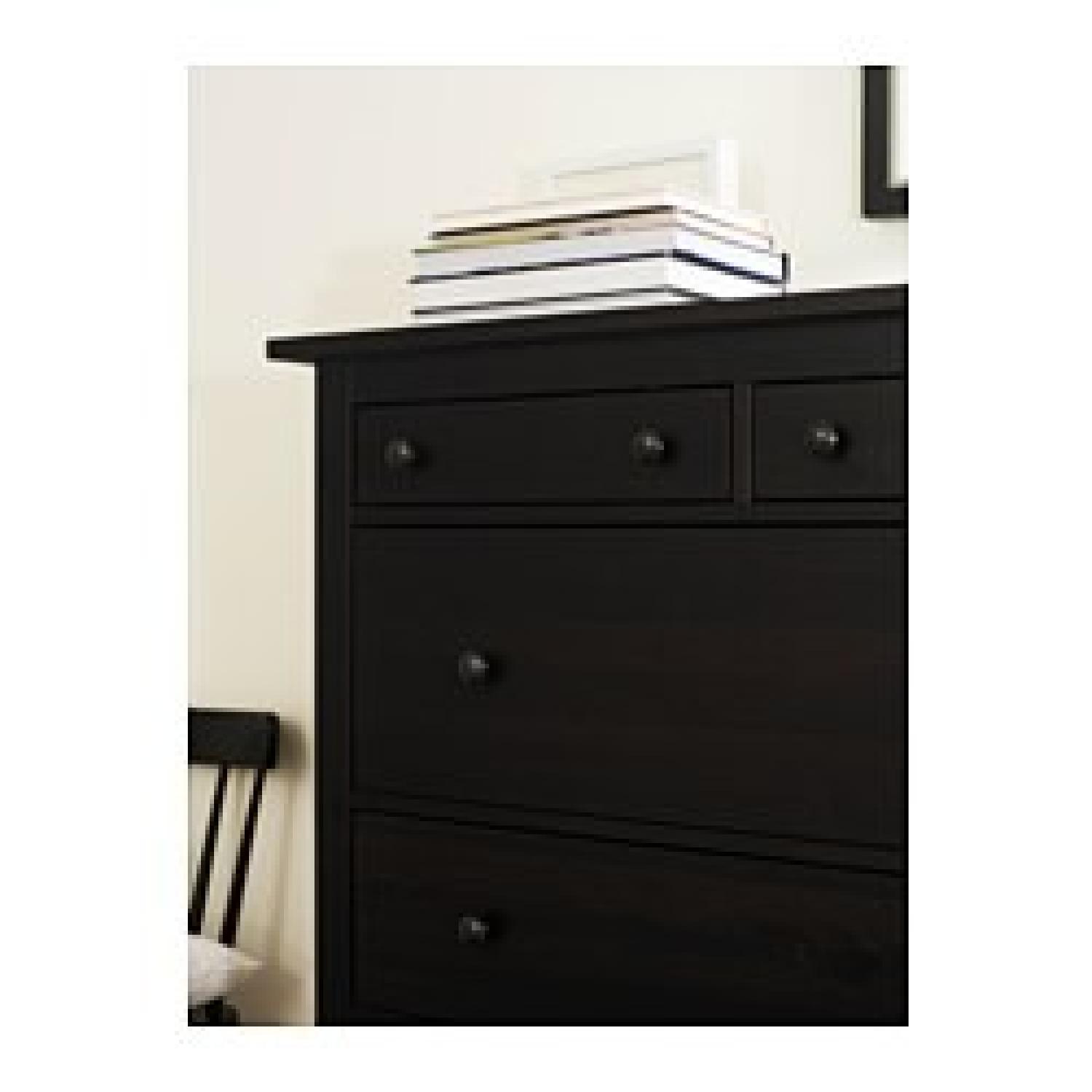 Ikea Hemnes 6-Drawer Chest in Black-Brown - image-1