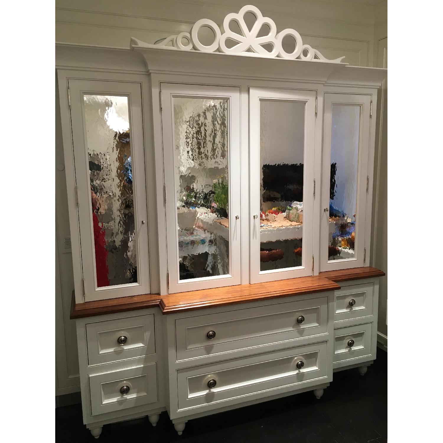Custom Made Mirrored Hutch - image-1