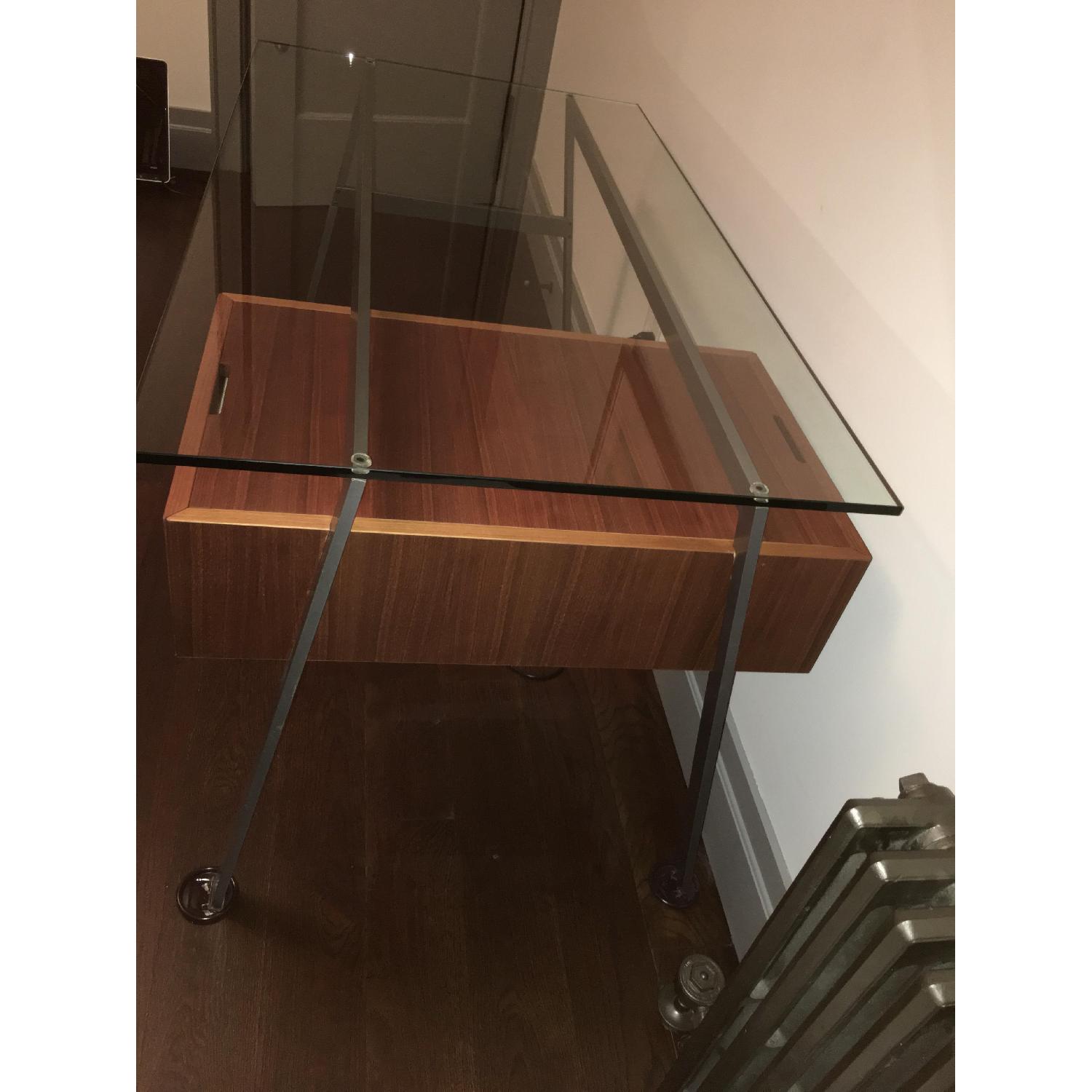 Design Within Reach Homework Desk w/ Single Drawer in Walnut - image-5