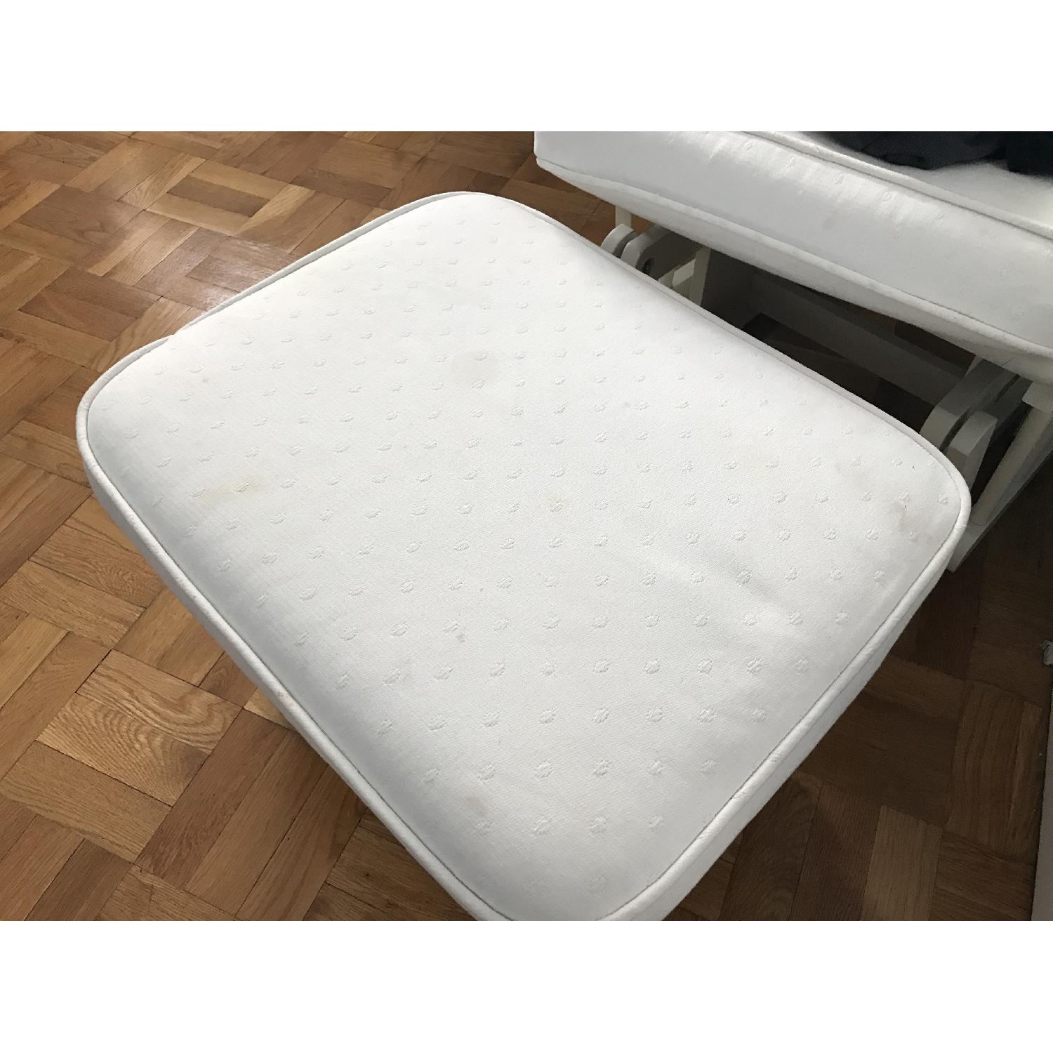 Pottery Barn Sleigh Glider Rocker & Foot Rest - image-2