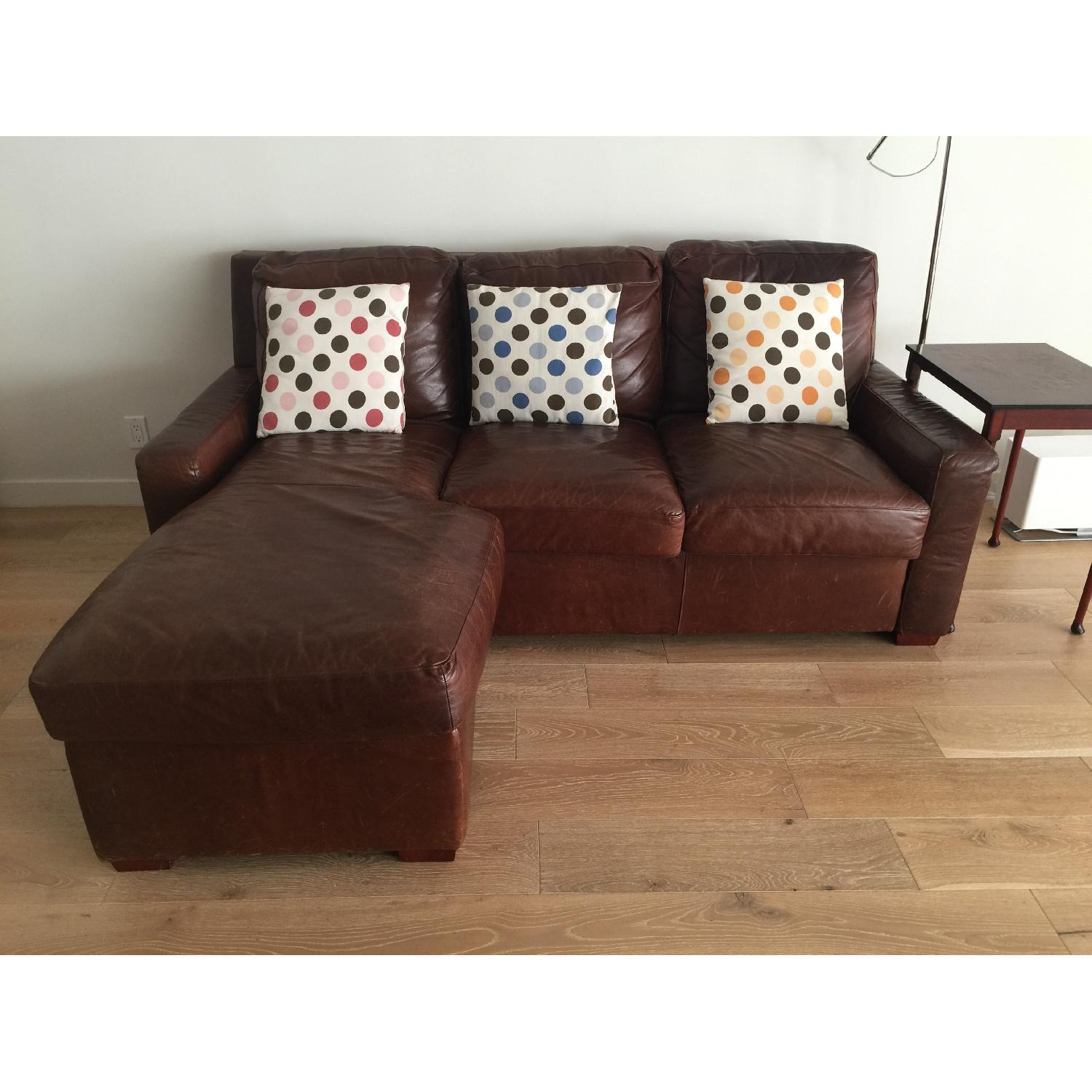 American Leather Cassidy Leather Queen Size Sleeper Sofa - image-1