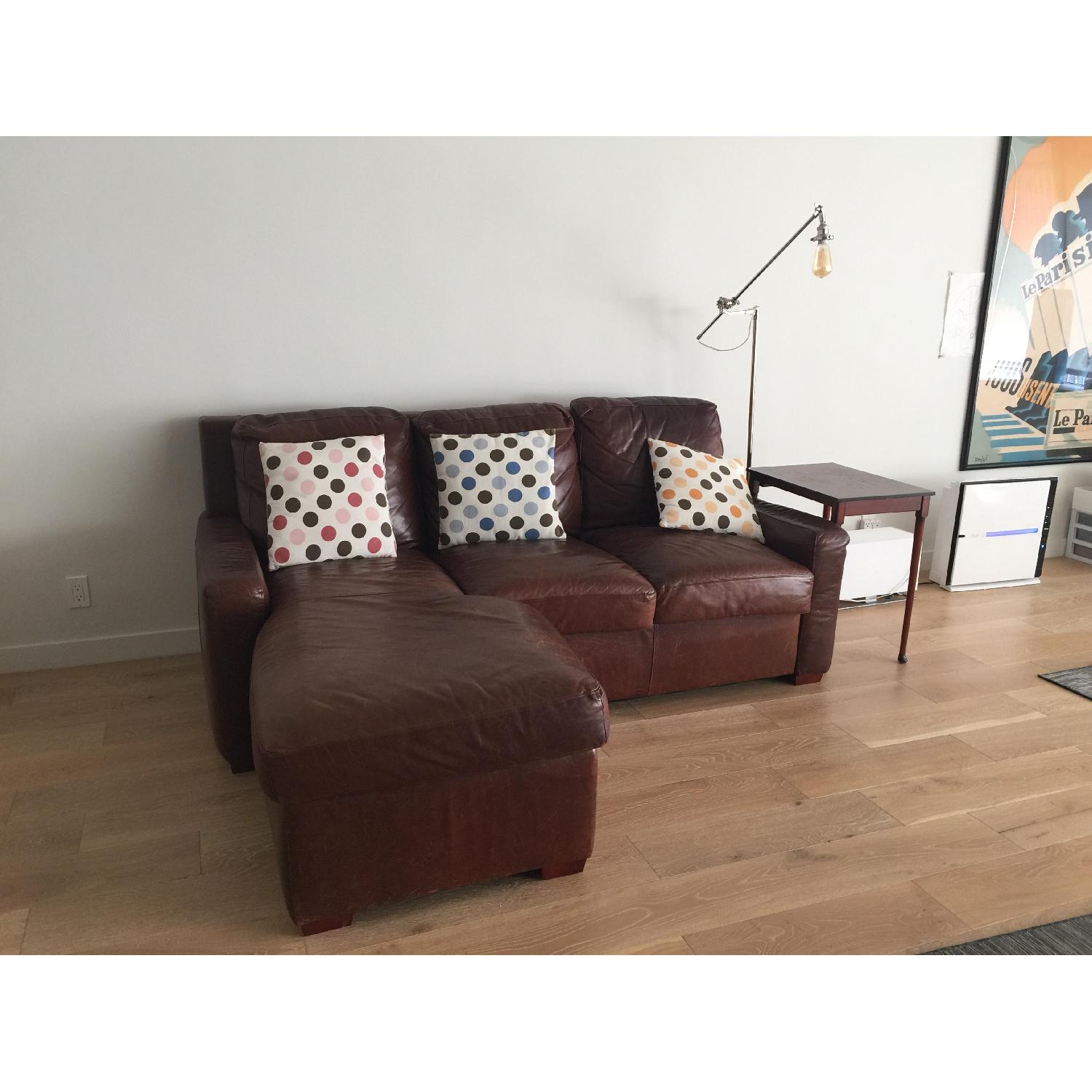 American Leather Cassidy Leather Queen Size Sleeper Sofa - image-2