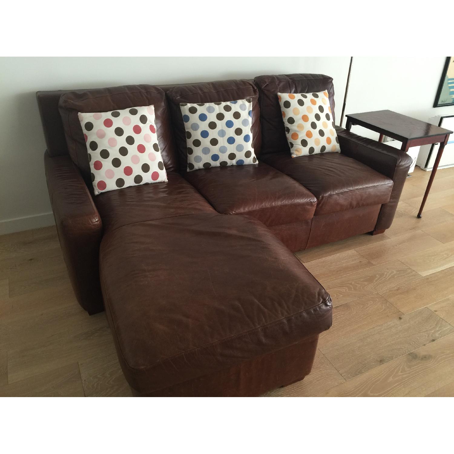 American Leather Cassidy Leather Queen Size Sleeper Sofa - image-3