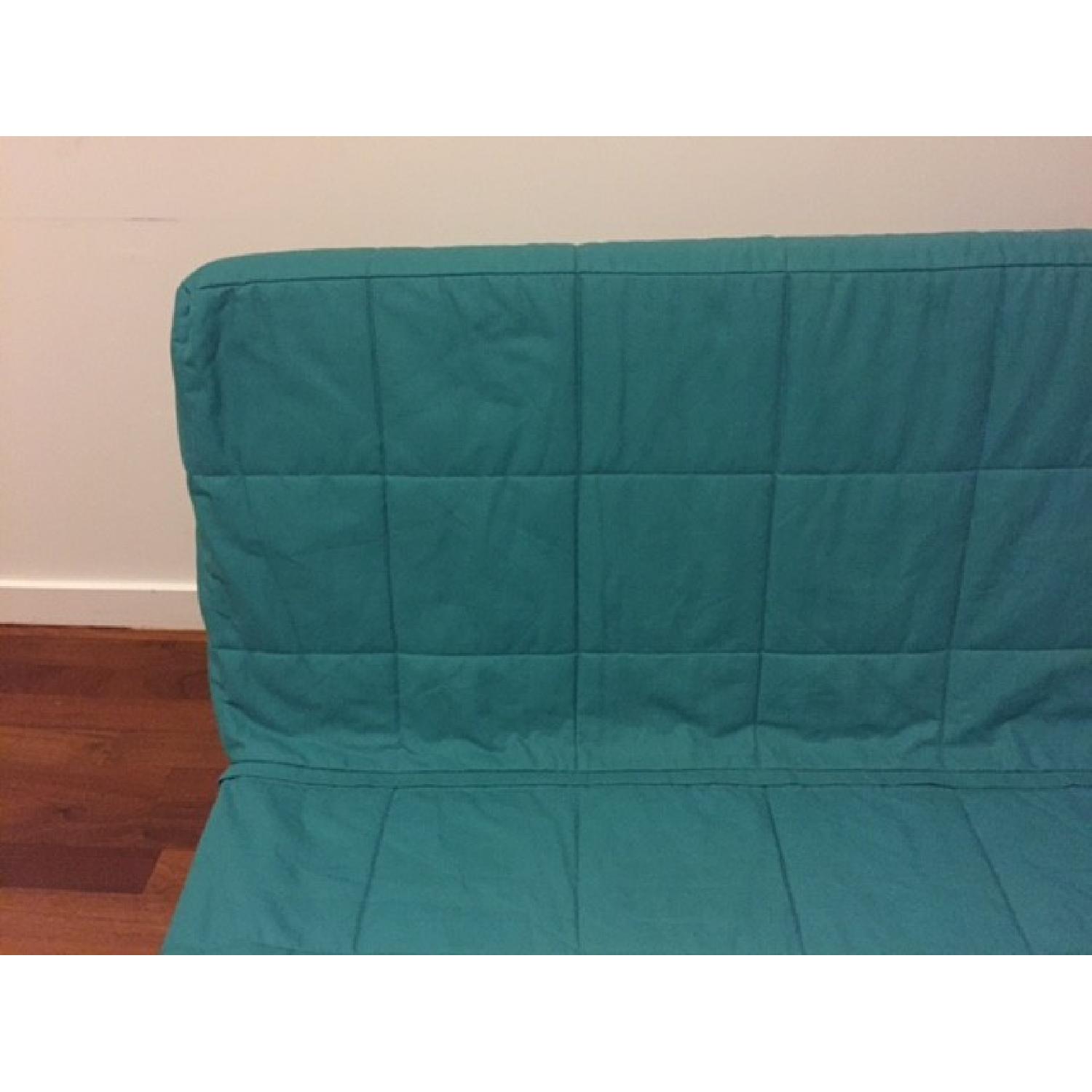 Ikea Beddinge Lovas Sleeper Sofa in Knisa Turquoise - image-2