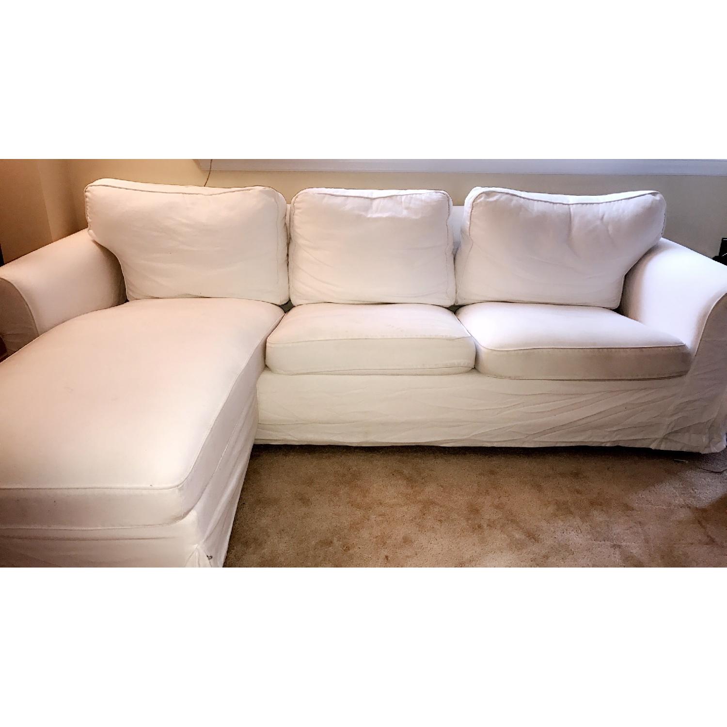 Ikea Ektorp White Sectional Couch - image-1