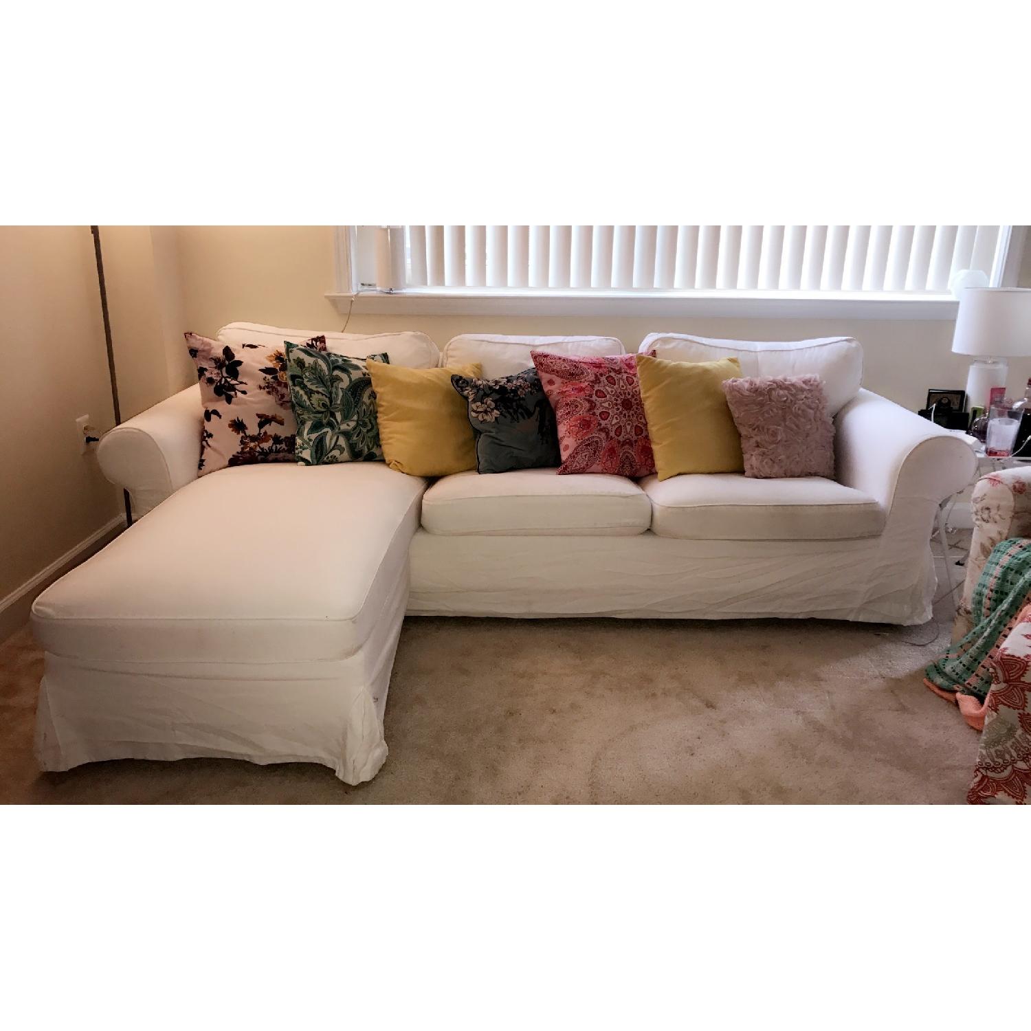 Ikea Ektorp White Sectional Couch - image-3