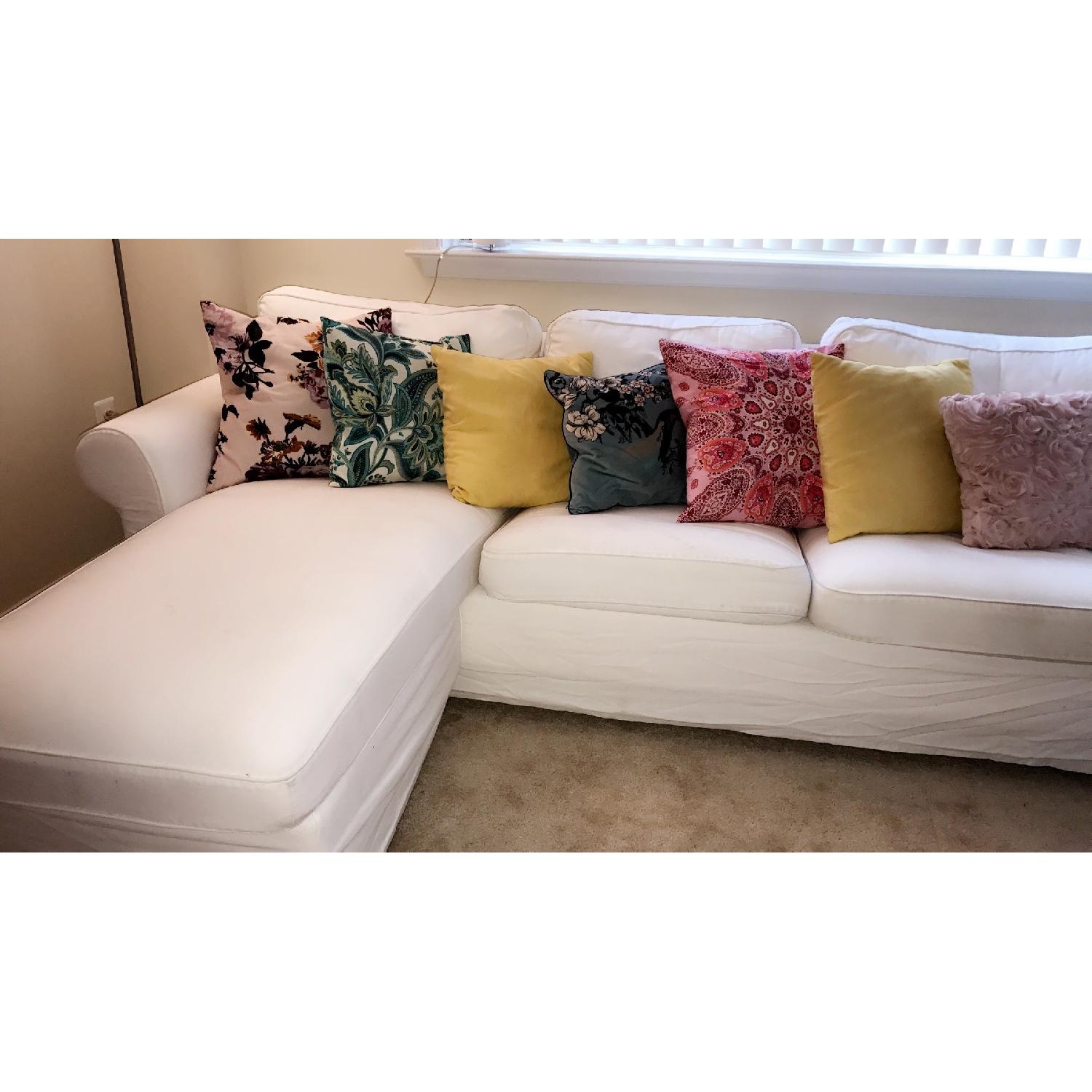 Ikea Ektorp White Sectional Couch - image-4