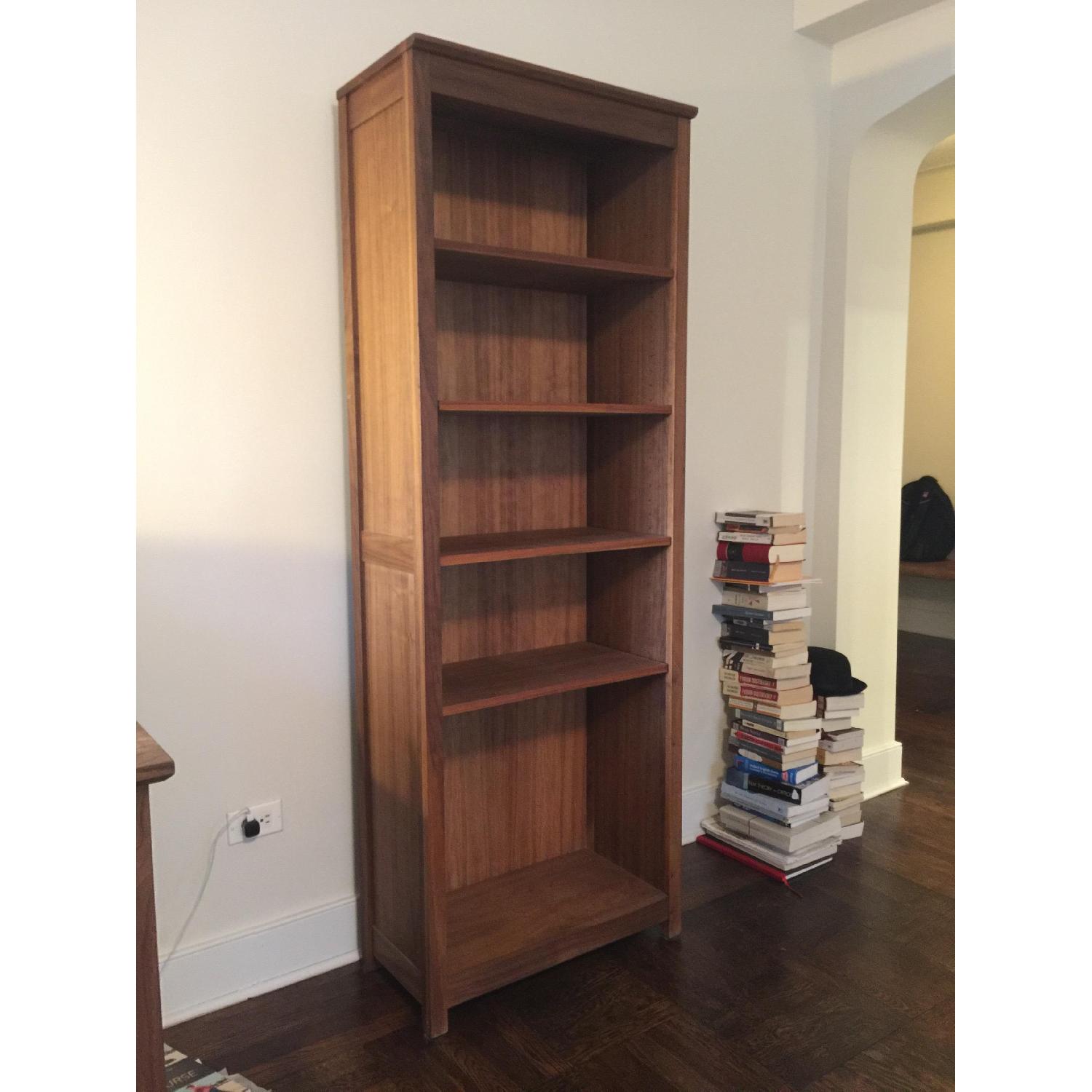 Crate & Barrel Ainsworth Walnut Bookcase - image-2
