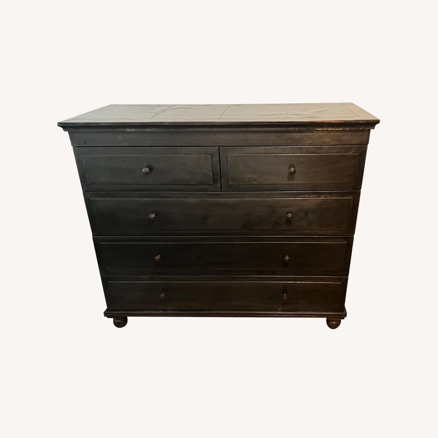 Restoration Hardware Metal-Wrapped Drawer Dresser - image-0