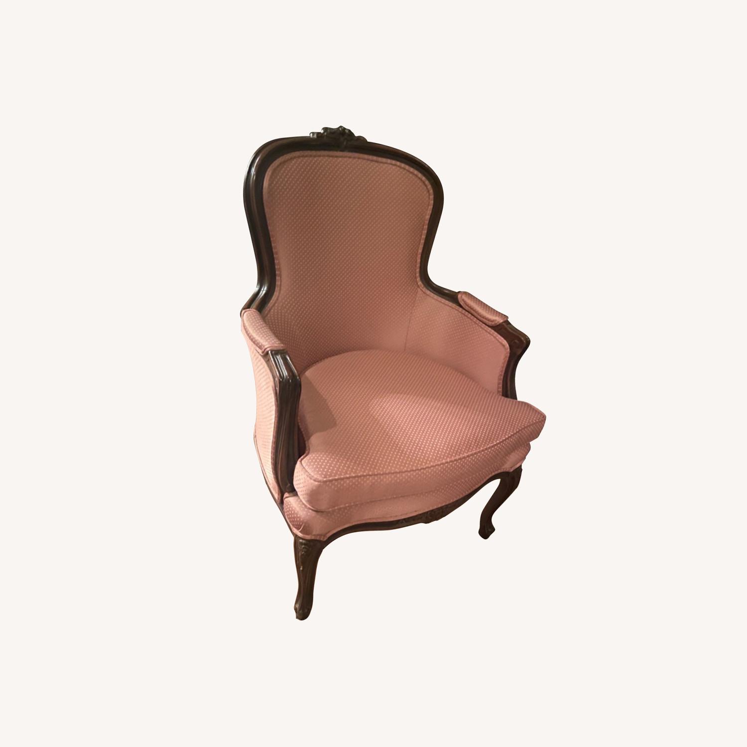 Ethan Allen Upholstered Queen Anne Chair - image-0