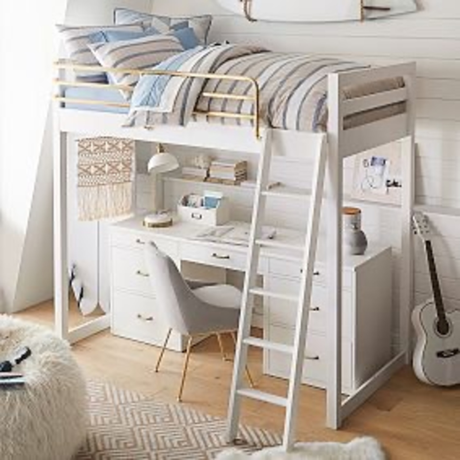 Pb Teen Waverly Twin Loft Bed  White - image-2