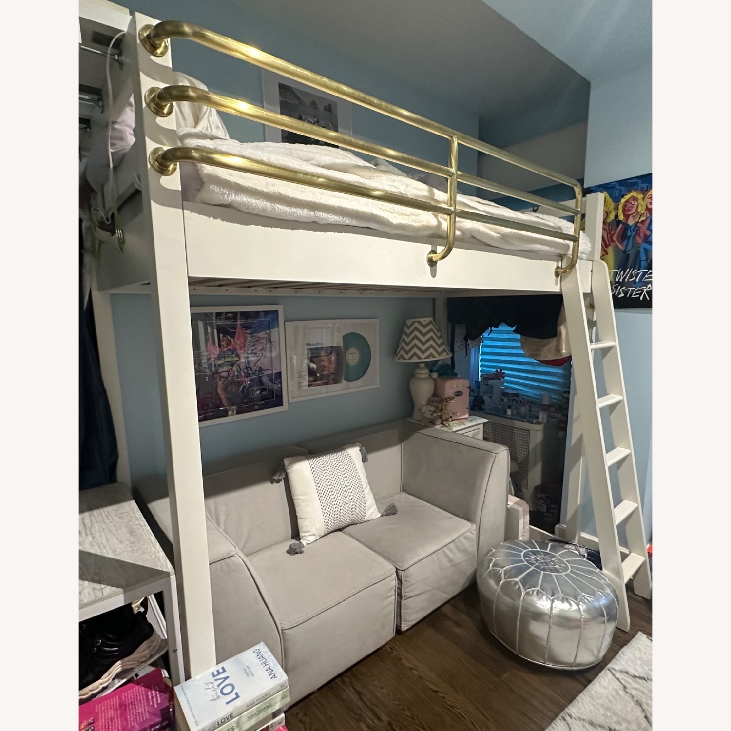 Pb Teen Waverly Twin Loft Bed  White - image-1