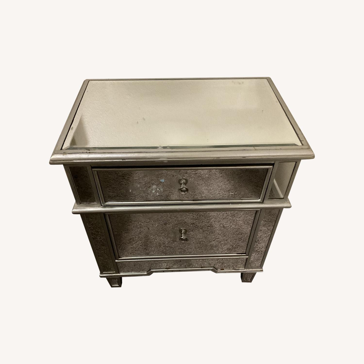 Mirrored Nightstand - image-0