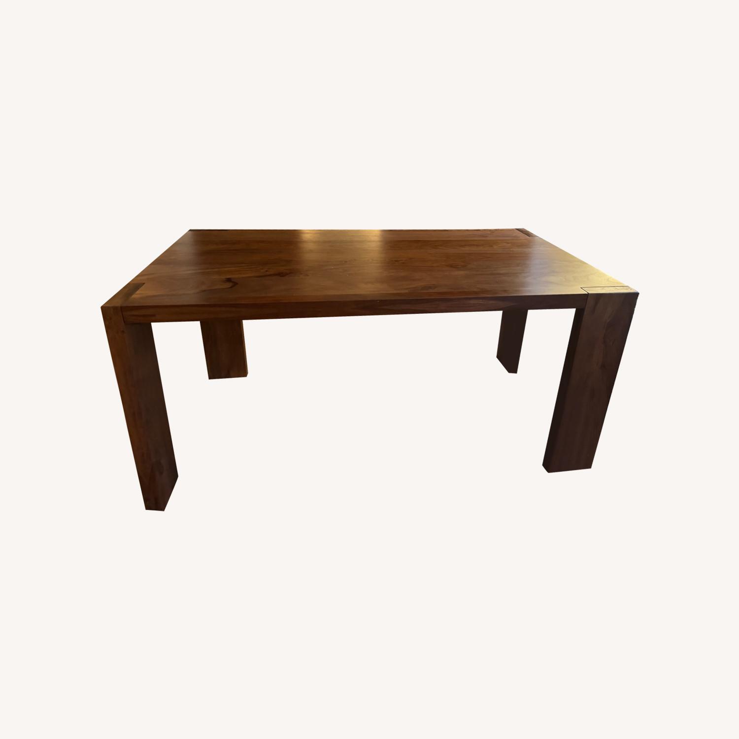 CB2 Blox 63 Wood Dining Table - image-0