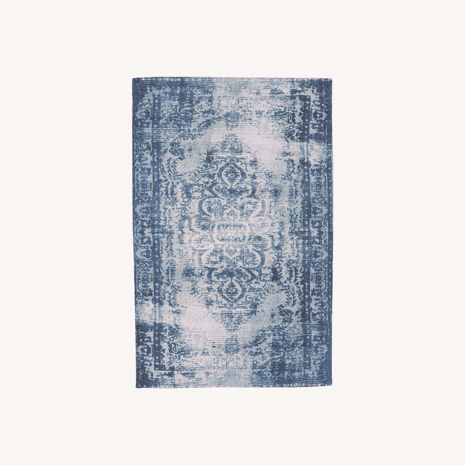 West Elm Distressed Arabesque Wool Rug 5X8 - image-6