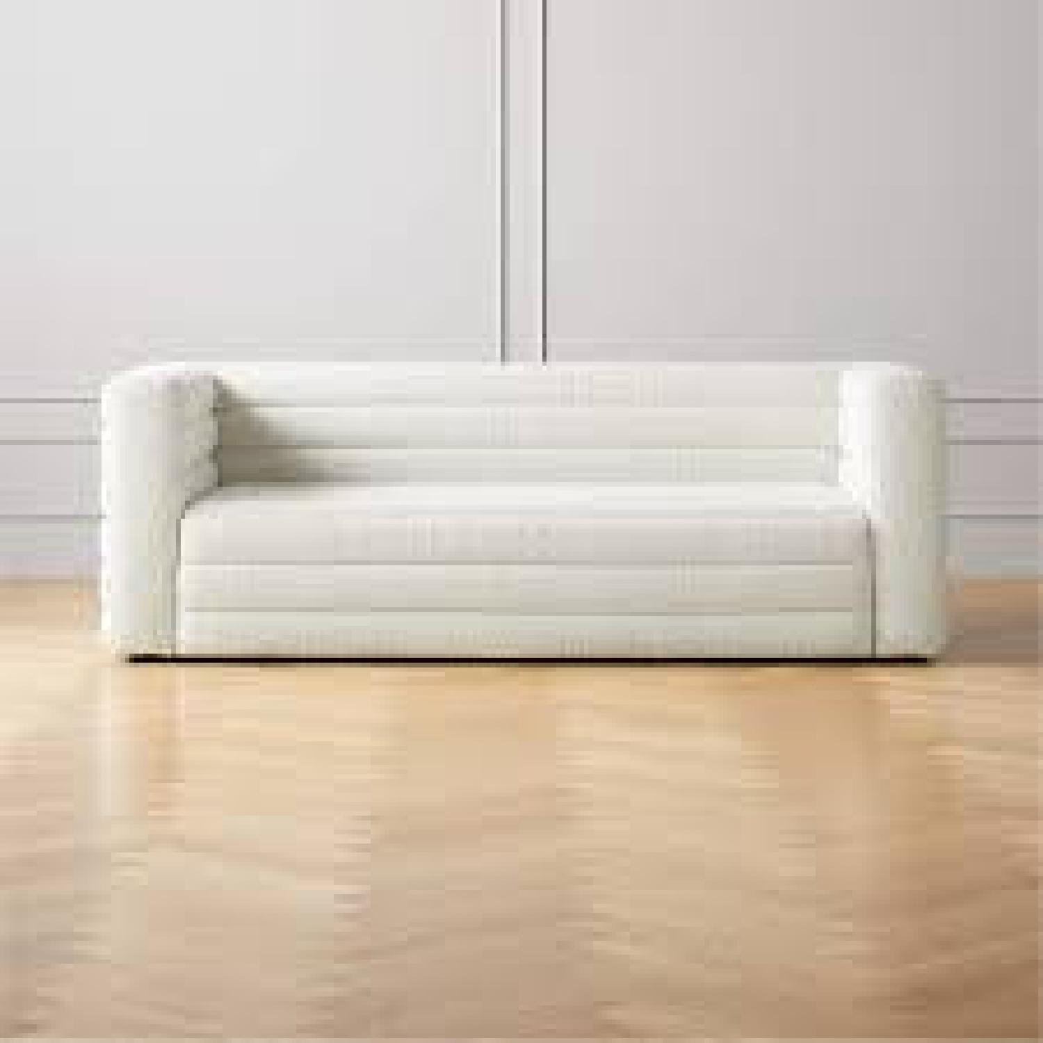 CB2 White Boucle Strato Sofa - image-3